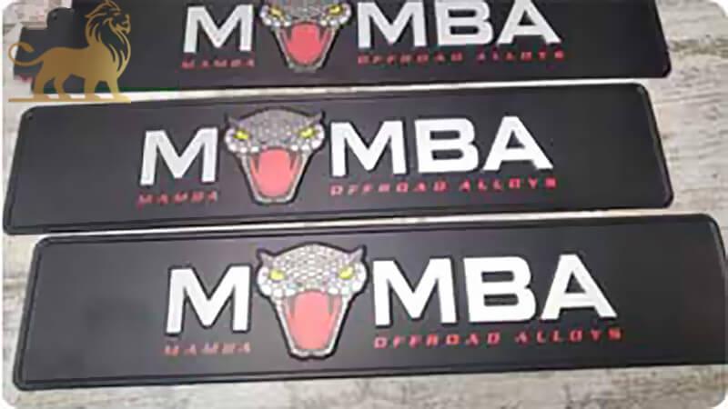 Сувенирные ГОС номера на автомобиль с надписью MUMBA